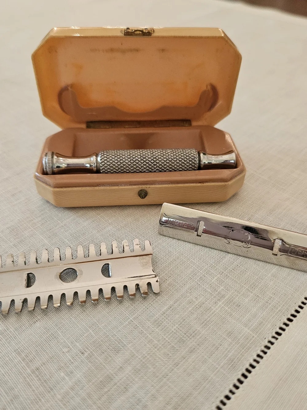 Vintage Durham Duplex Safety Razor Set with Case